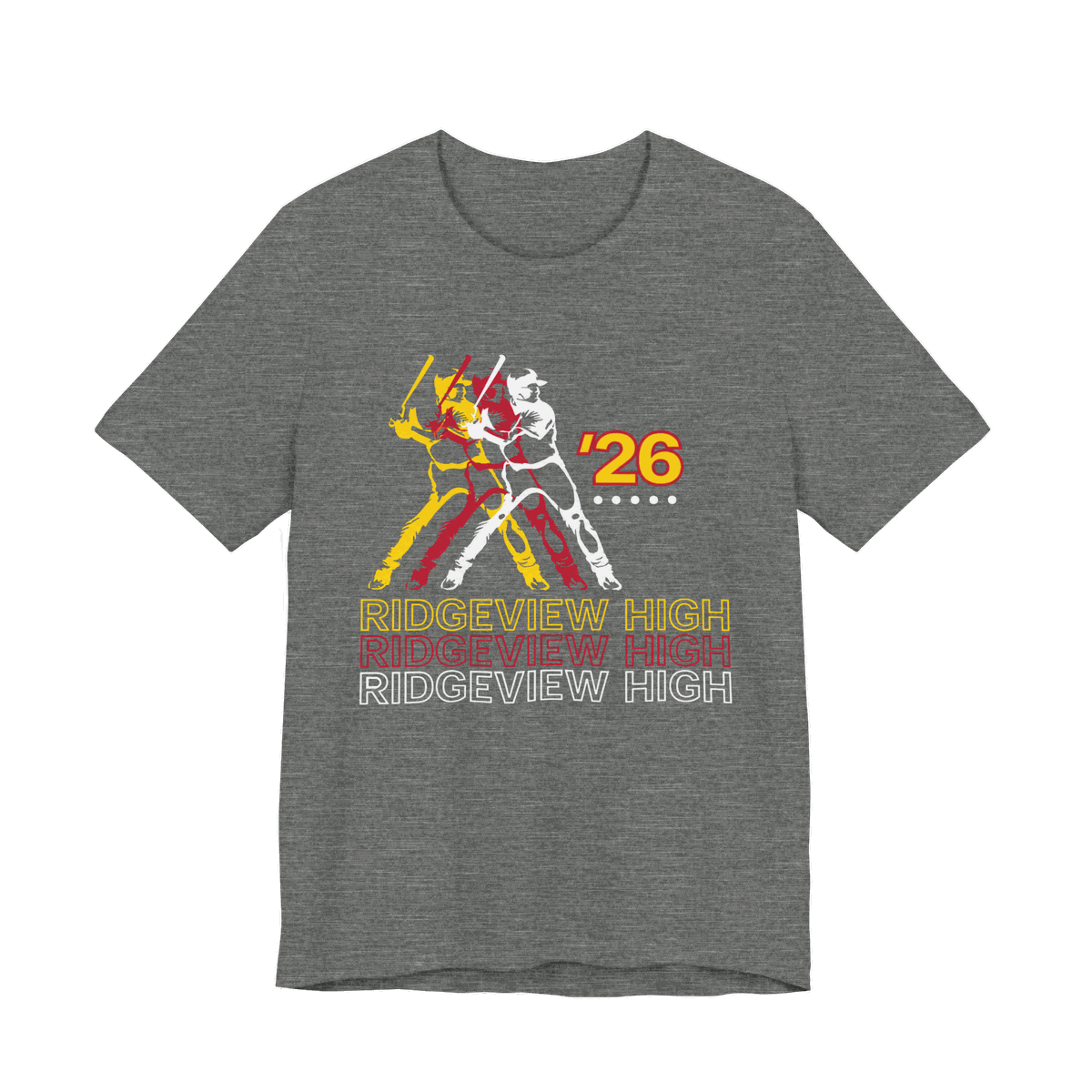 Ridgeview Baseball '26 Tee — Deep Heather