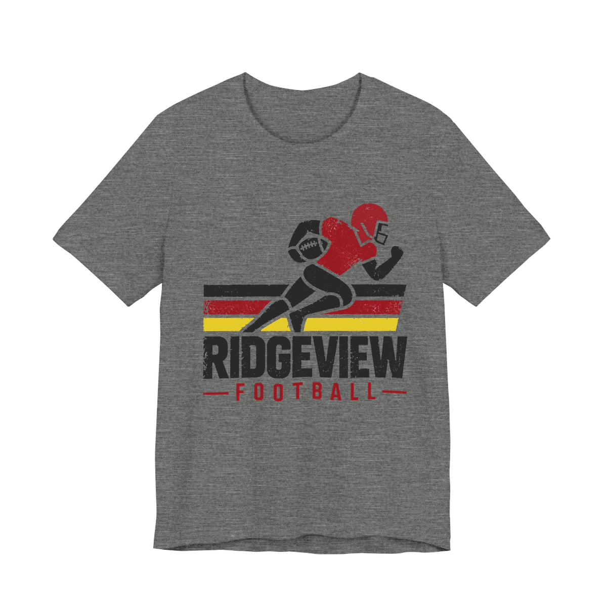 Ridgeview Football Tee — Deep Heather