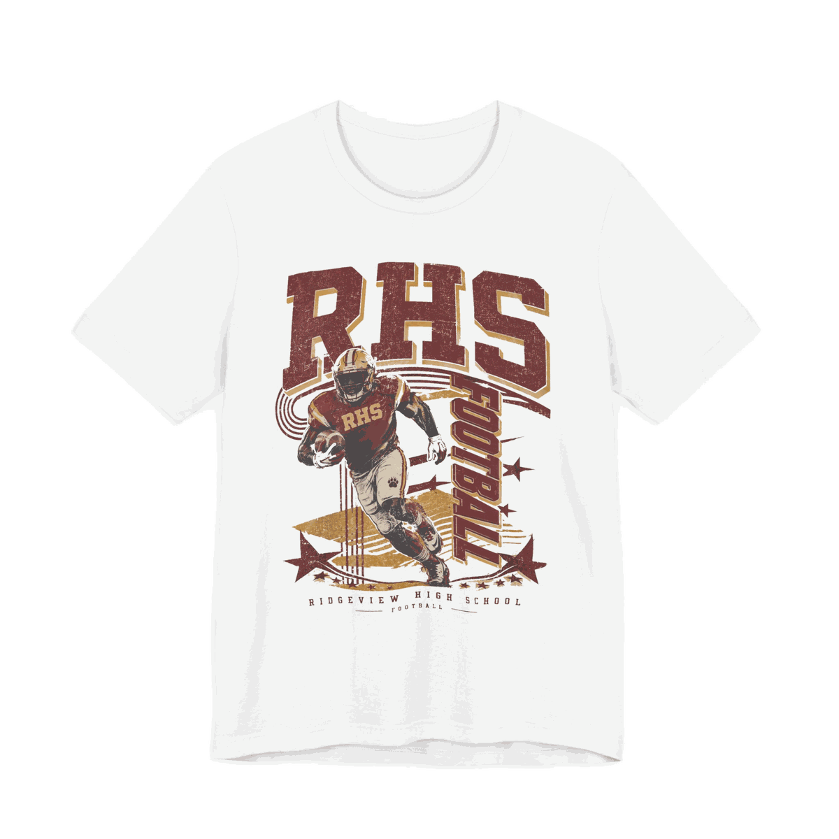 Ridgeview RHS Football Tee — White