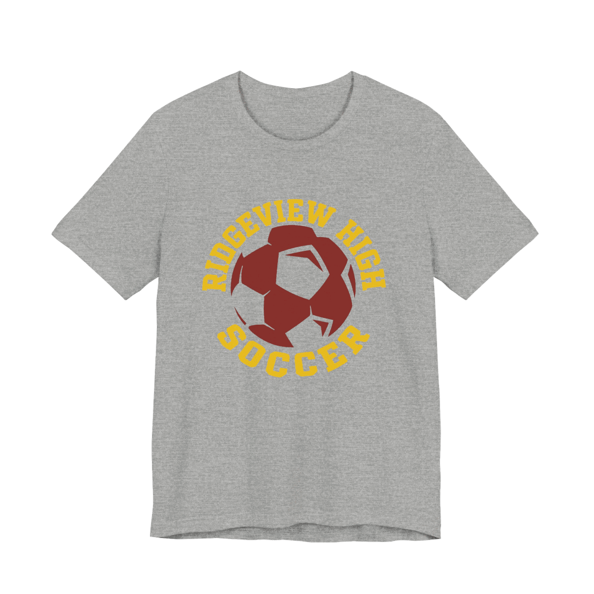 Ridgeview Soccer Badge Tee — Athletic Heather