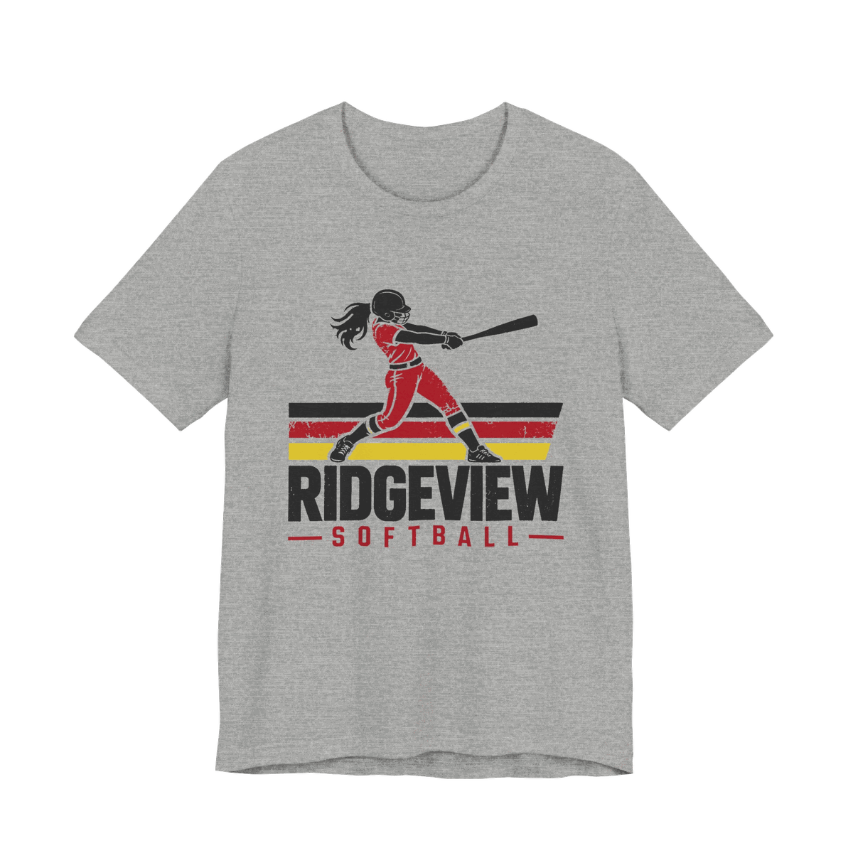Ridgeview Softball Tee — Athletic Heather