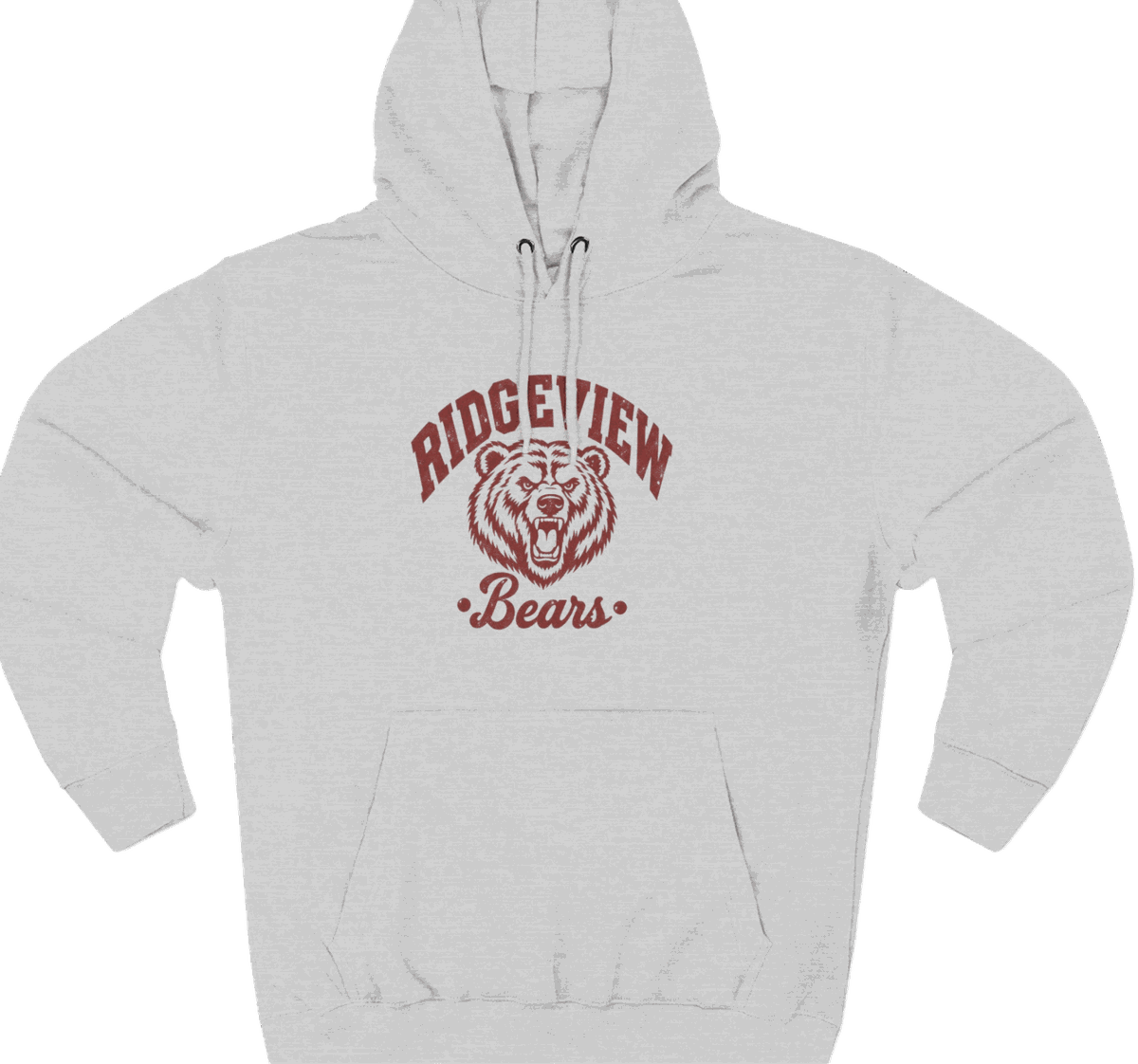 Vintage Ridgeview Bears Hoodie — Ash Grey