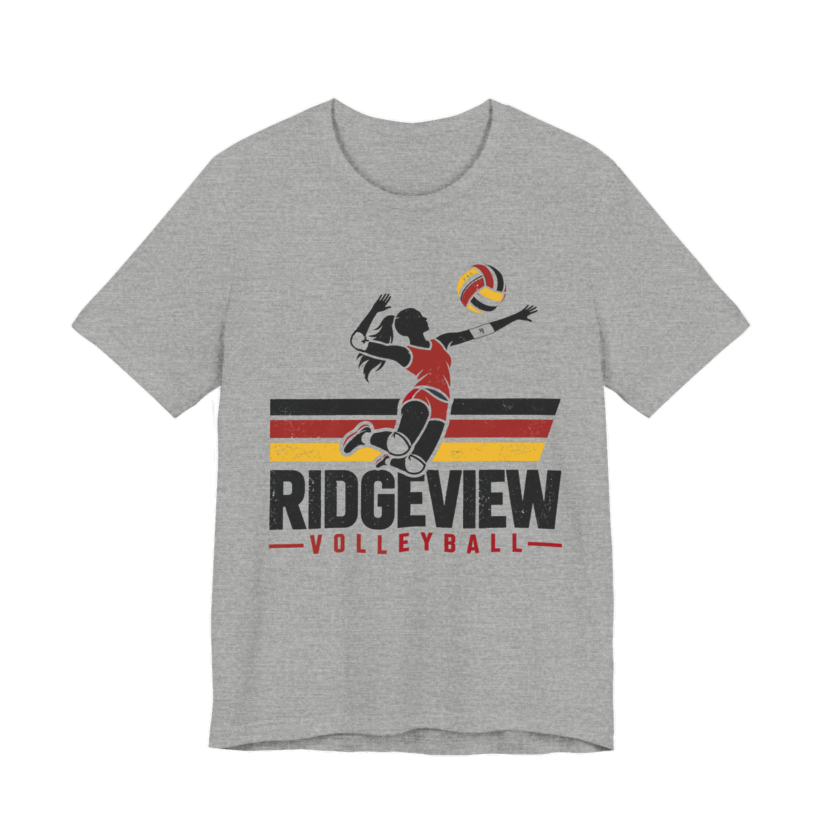 Ridgeview Volleyball Tee — Athletic Heather