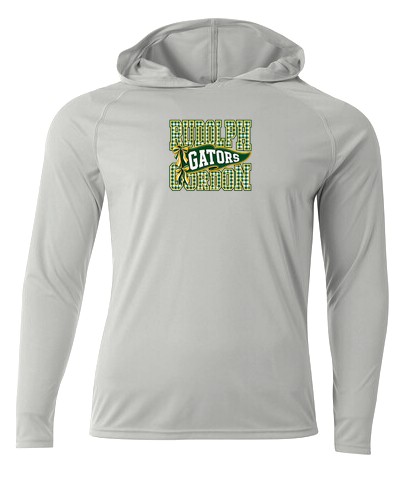 RGS Gators Gingham — Cooling Long Sleeve Hoodie — Silver