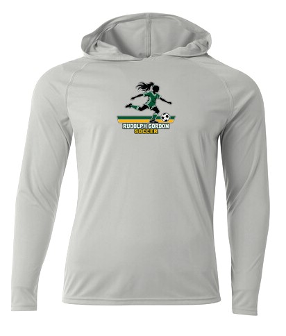 RGS Gators Girls Soccer — Cooling Long Sleeve Hoodie — Silver