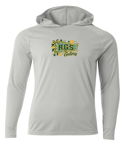 RGS Gators Pennant — Cooling Long Sleeve Hoodie — Silver