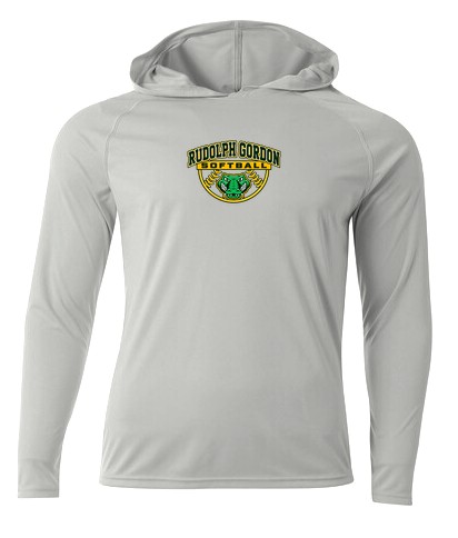 RGS Gators Softball Emblem — Cooling Long Sleeve Hoodie — Silver