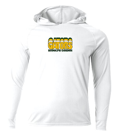 RGS Gators Varsity — Cooling Long Sleeve Hoodie — White