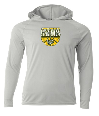 RGS Gators Shield — Cooling Long Sleeve Hoodie — Silver