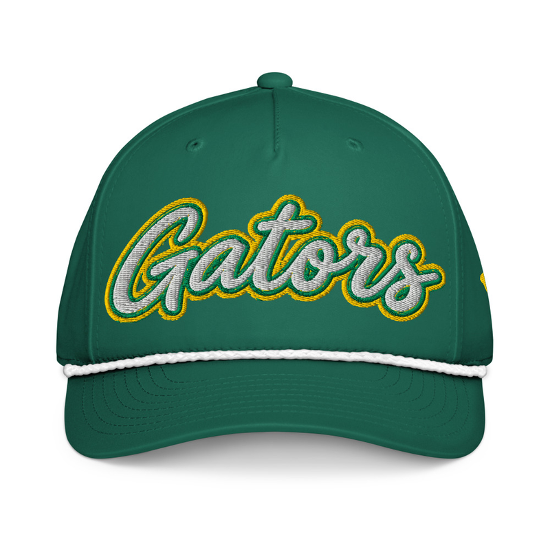 Gators Embroidered Classic rope cap — Kelly/White