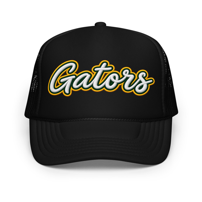 Gators Foam trucker hat — Black