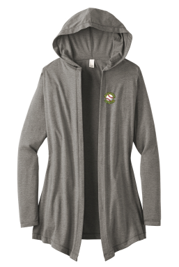 RGS Rudolph Gordon Baseball Circle — Perfect Tri Hooded Cardigan — Grey Frost