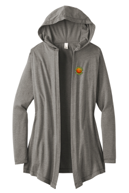 RGS Rudolph Gordon Basketball Circle — Perfect Tri Hooded Cardigan — Grey Frost