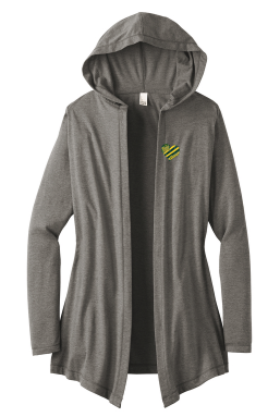 RGS Gators Heart — Perfect Tri Hooded Cardigan — Grey Frost
