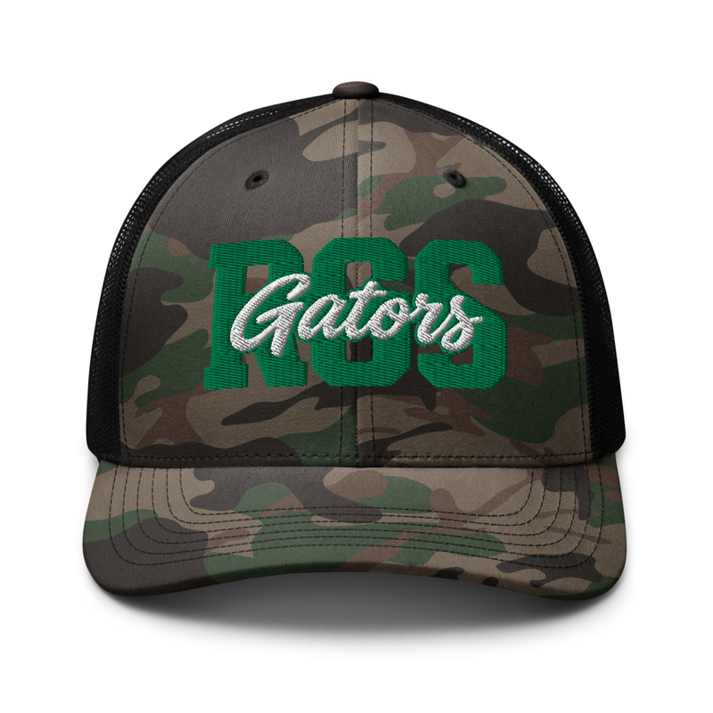 RGS Gators Two-Tone — Camo Trucker Hat — Camo/Black