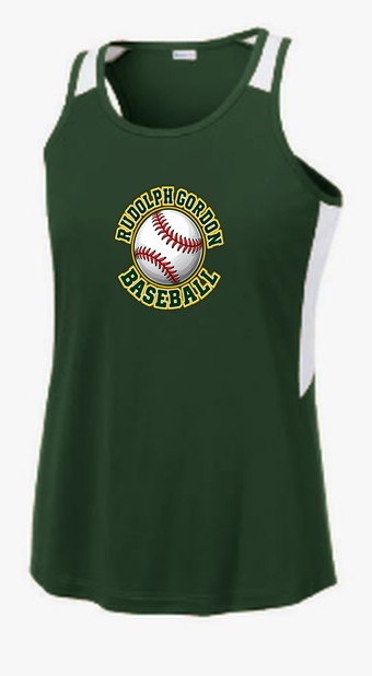 RGS Gators Baseball Badge — Tank Top — Forest Green/ White