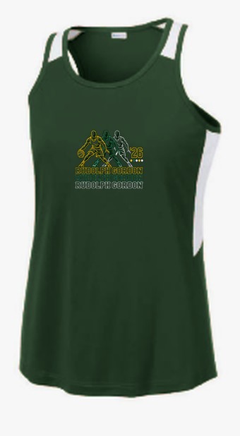 RGS Gators Basketball '26 — Tank Top — Forest Green/ White
