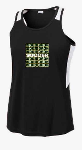 RGS Gators Soccer Pattern — Tank Top — Black/ White