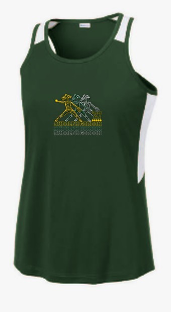 RGS Gators Softball '27 — Tank Top — Forest Green/ White