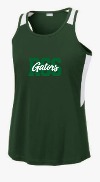RGS Gators Two-Tone — Tank Top — Forest Green/ White