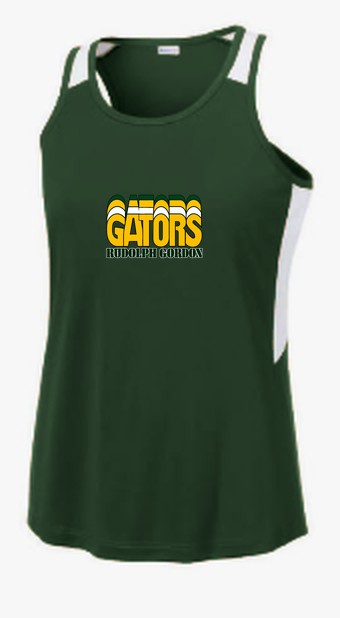 RGS Gators Varsity — Tank Top — Forest Green/ White