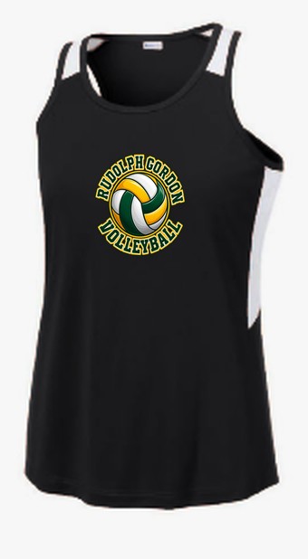 RGS Gators Volleyball Badge — Tank Top — Black/ White