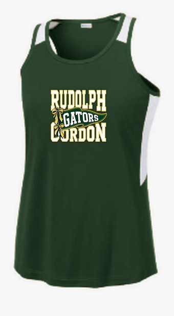 RGS Rudolph Gordon Pennant — Tank Top — Forest Green/ White
