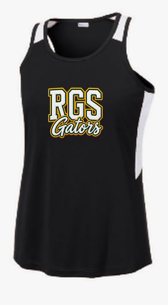RGS Varsity Patch — Tank Top — Black/ White